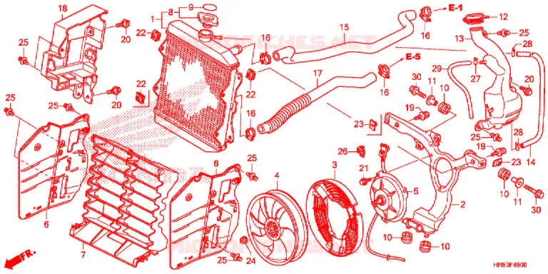 RADIATOR Honda ATV 500 FOURTRAX 2018  TRX500FM6J