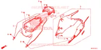 ZITTING/ACHTER KAP voor Honda CBR 1000 RED 2018