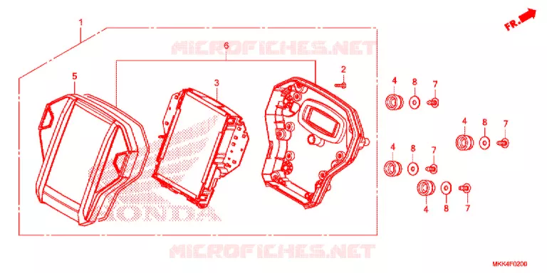 COMBINATIEMETER Honda MOTO 1000 AFRICA-TWIN 2018  CRF1000A2J