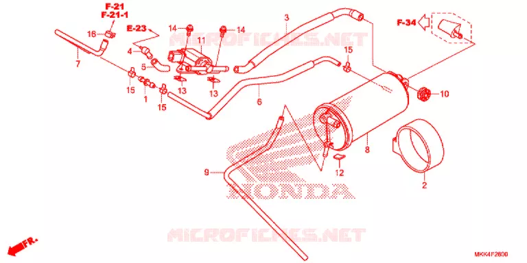 KOOLSTOFBUS Honda MOTO 1000 AFRICA-TWIN 2018  CRF1000D2J
