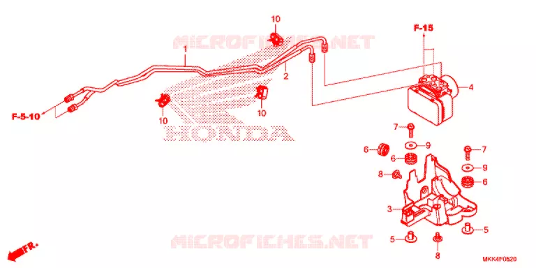 VOORREM HOOFDCILINDER/ABS MODULATOR Honda MOTO 1000 AFRICA-TWIN 2018  CRF1000D2J