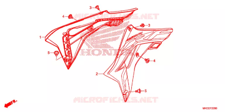 DEKSEL RADIATEUR (CRF450R) Honda MOTO 150 CRF 2018  CRF150RBJ