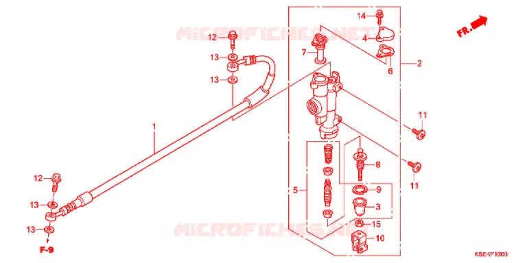 ACHTER REM HOOFD CILINDER Honda MOTO 150 CRF 2021  CRF150RBJ