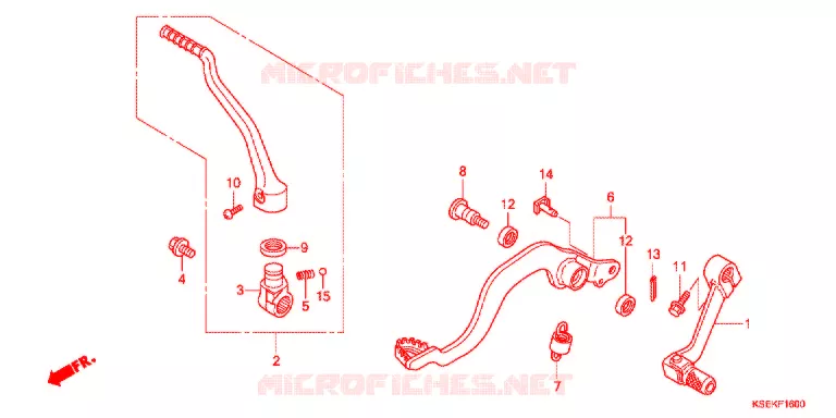 PEDAAL/KICKSTARTER ARM Honda MOTO 150 CRF 2018  CRF150RBJ