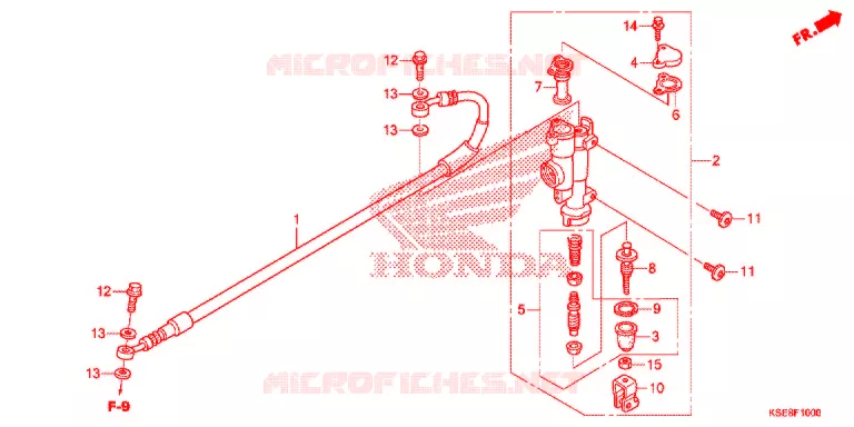ACHTER REM HOOFD CILINDER Honda MOTO 150 CRF 2018  CRF150RJ
