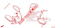 SPIEGEL   HANDKAP voor Honda CRF 250 L ABS 2018
