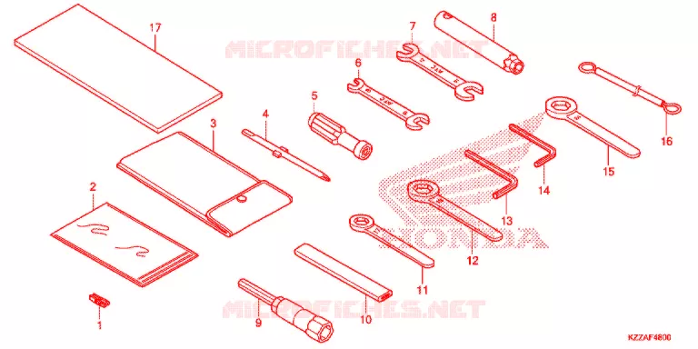 GEREEDSCHAP/ACCUVAK Honda MOTO 250 CRF 2018  CRF250LAJ