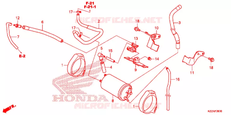 KOOLSTOFBUS Honda MOTO 250 CRF 2018  CRF250RLJ