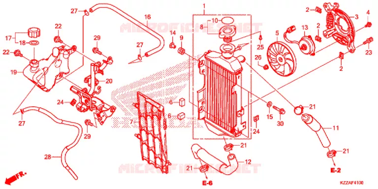 RADIATOR Honda MOTO 250 CRF 2018  CRF250RLJ