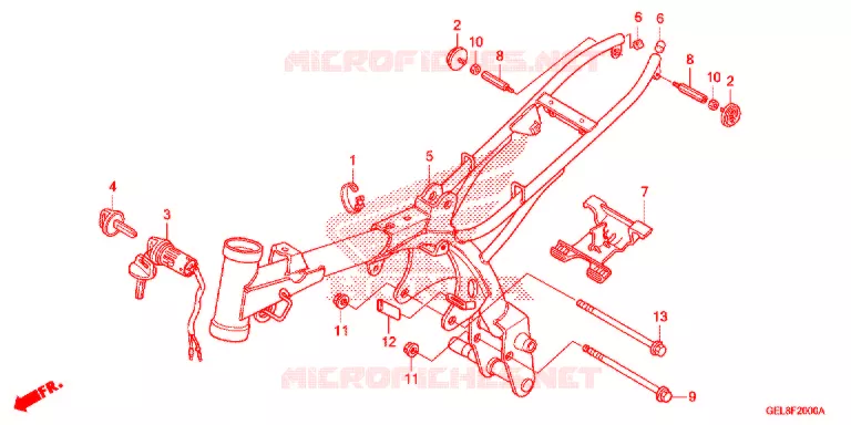 FRAME CHASSIS Honda MOTO 50 CRF 2018  CRF50FJ