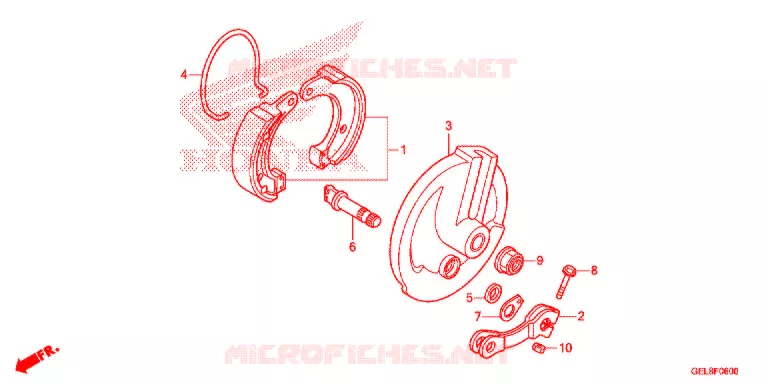 VOOR REM PANEEL Honda MOTO 50 CRF 2018  CRF50FJ