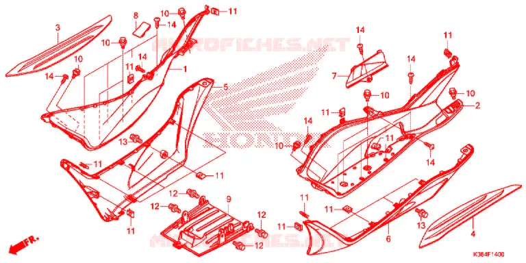 VLOER OPSTAP Honda SCOOTER 150 PCX 2018  WW150J_A