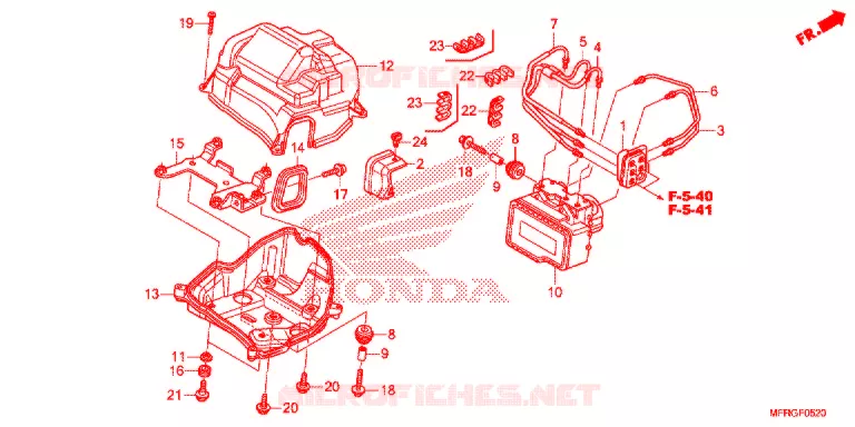 VOORREM HOOFDCILINDER/ABS MODULATOR Honda MOTO 1300 VT 2018  VT1300CXAJ