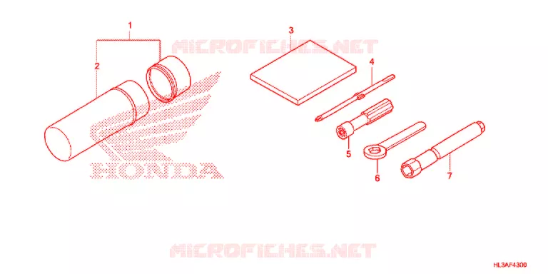 GEREEDSCHAP/ACCUVAK Honda ATV 700 PIONEER 2018  SXS700M2J