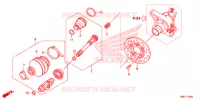 ACHTER VORK/PROPELLERAS(2) voor Honda FOURTRAX 500 RUBICON IRS DCT EPS DELUXE 2018