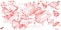 ACHTER STROOMLIJNKAP voor Honda FOURTRAX 420 RANCHER 2X4 Electric Shift 2018