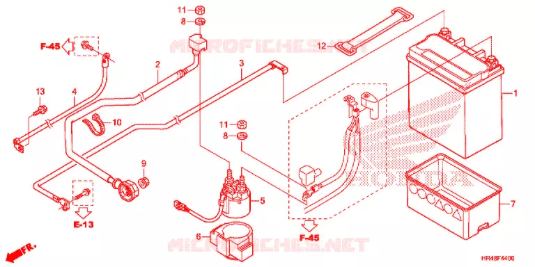 GEREEDSCHAP/ACCUVAK Honda ATV 500 FOURTRAX 2019  TRX500FM2K