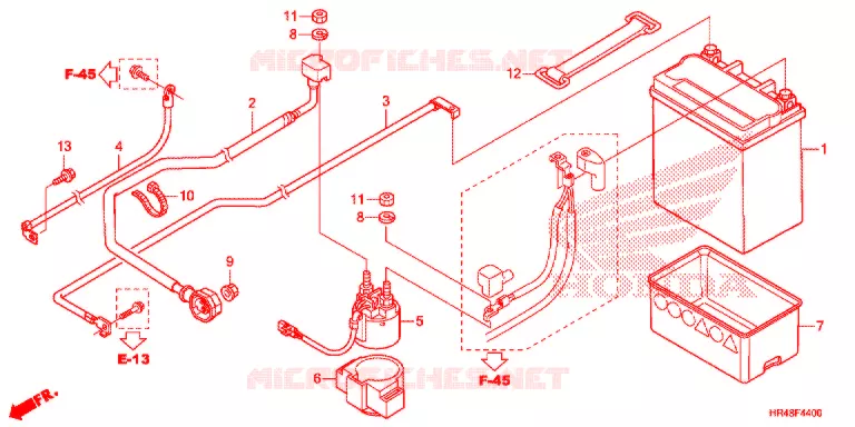 GEREEDSCHAP/ACCUVAK Honda ATV 500 FOURTRAX 2019  TRX500FM2K