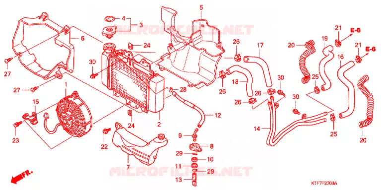 RADIATOR Honda SCOOTER 150 SH 2007  SH150S7