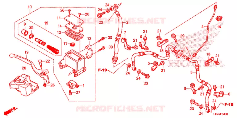 REMPOMP VOOR Honda ATV 500 FOURTRAX 2018  TRX500FM2J