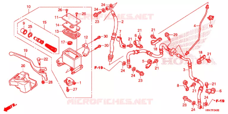 REMPOMP VOOR Honda ATV 500 FOURTRAX 2018  TRX500FM2J
