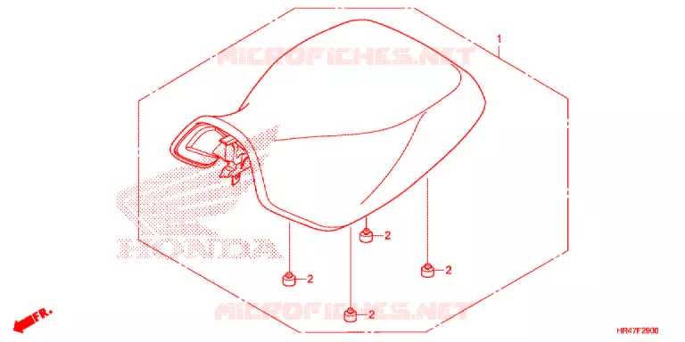 ENKELE ZITTING(2) Honda ATV 500 FOURTRAX 2018  TRX500FE1J