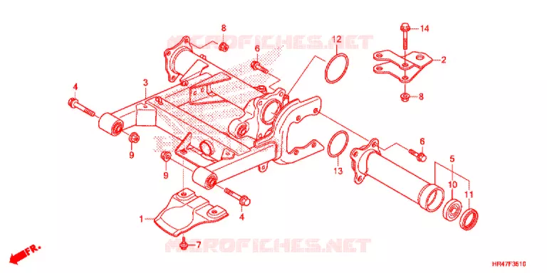 ZWAAI-ARM/KETTINGKAST Honda ATV 500 FOURTRAX 2018  TRX500FE1J