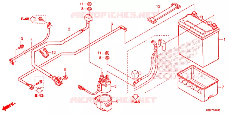 GEREEDSCHAP/ACCUVAK Honda ATV 500 FOURTRAX 2019  TRX500FM2K