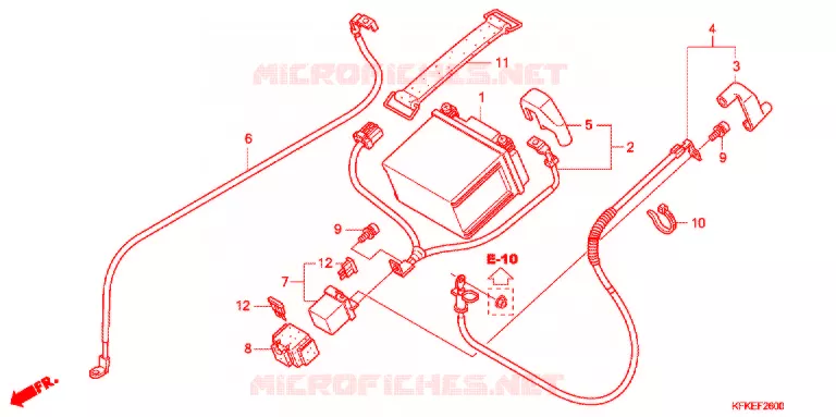 GEREEDSCHAP/ACCUVAK Honda MOTO 250 VTR 2009  VTR2509