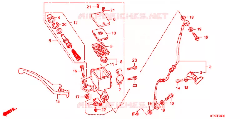 REMPOMP VOOR Honda MOTO 250 VTR 2009  VTR2509