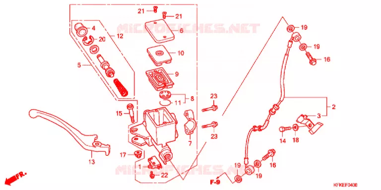 REMPOMP VOOR Honda MOTO 250 VTR 2009  VTR2509