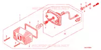 ACHTERLICHT/KENTEKEN LICHT voor Honda NS1 50 1991