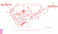 STICKERS (1) voor Honda NS1 50 1991