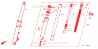 VOOR VORK voor Honda NS1 50 WHITE 1995