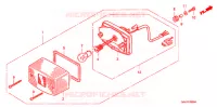 ACHTERLICHT/KENTEKEN LICHT voor Honda NS1 50 1998