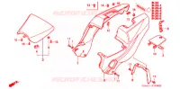 ZITTING/ACHTER KAP voor Honda NS1 50 1998