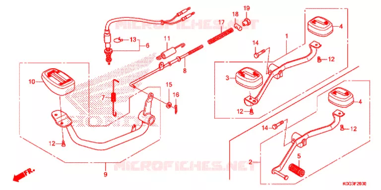 PEDAAL/OPSTAP Honda MOTO 125 CUB 2020  C125AK