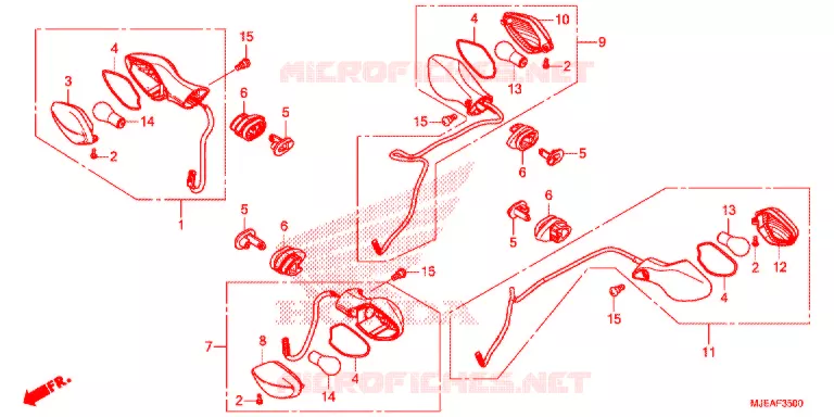 KNIPPERLICHT Honda MOTO 650 CB 2019  CB650FAJ