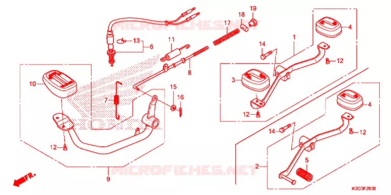 PEDAAL/OPSTAP Honda MOTO 125 CUB 2019  C125K