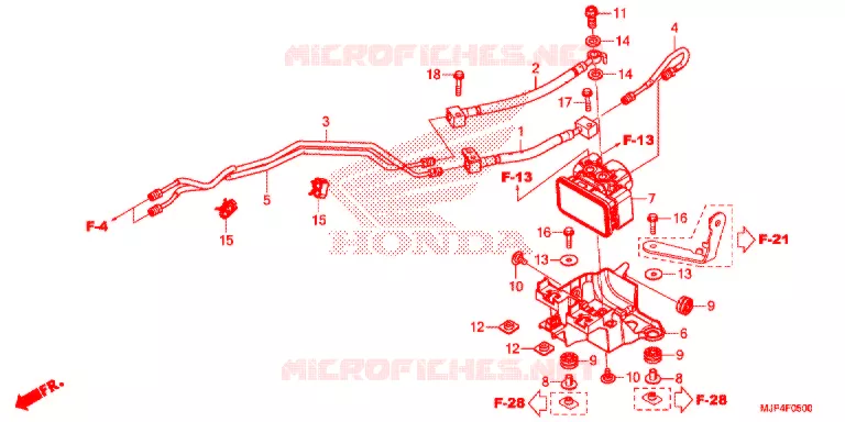 VOORREM HOOFDCILINDER/ABS MODULATOR Honda MOTO 1000 AFRICA-TWIN 2017  CRF1000DH