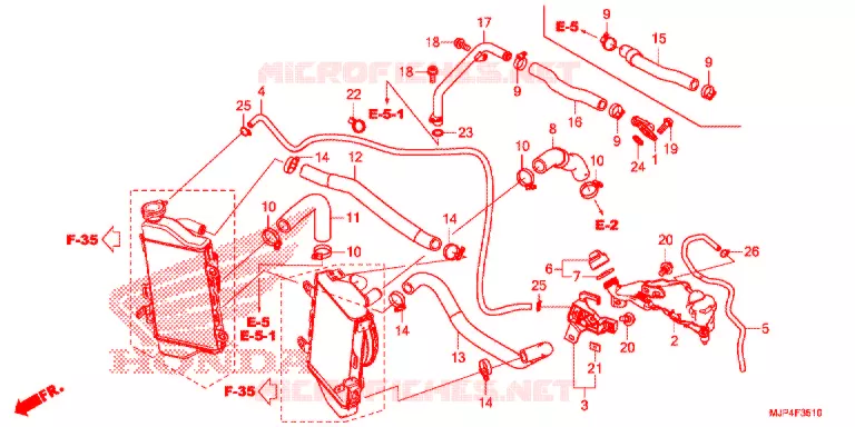WATERSLANG Honda MOTO 1000 AFRICA-TWIN 2017  CRF1000DH