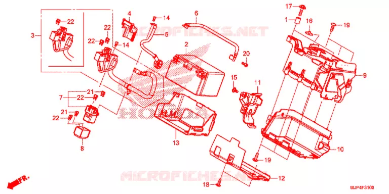 GEREEDSCHAP/ACCUVAK Honda MOTO 1000 AFRICA-TWIN 2017  CRF1000DH