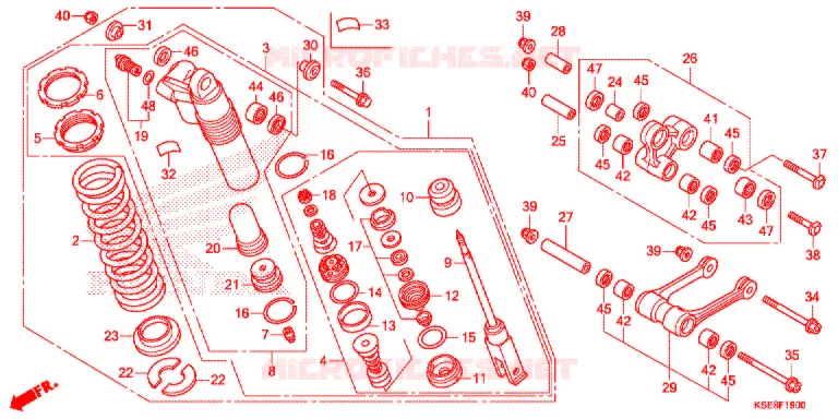 ACHTER KUSSEN(2) Honda MOTO 150 CRF 2019  CRF150RBK