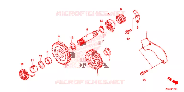 AANDRIJFFACE/ KICKSTARTER SPIL Honda MOTO 150 CRF 2019  CRF150RK