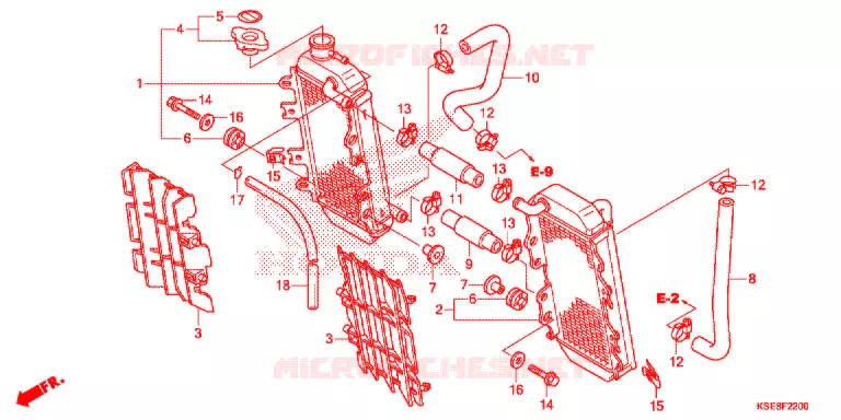 RADIATOR Honda MOTO 150 CRF 2019  CRF150RK