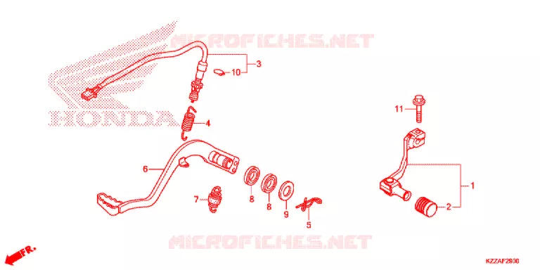 PEDAAL/OPSTAP Honda MOTO 250 CRF 2018  CRF250RLJ