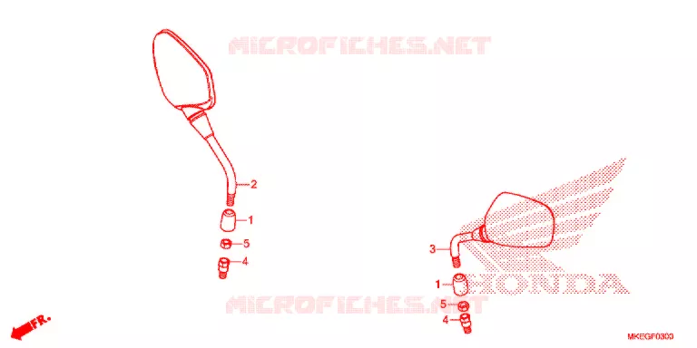 SPIEGEL Honda MOTO 450 CRF 2019  CRF450LK
