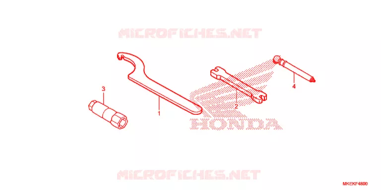 GEREEDSCHAP/ACCUVAK Honda MOTO 450 CRF 2019  CRF450RXK