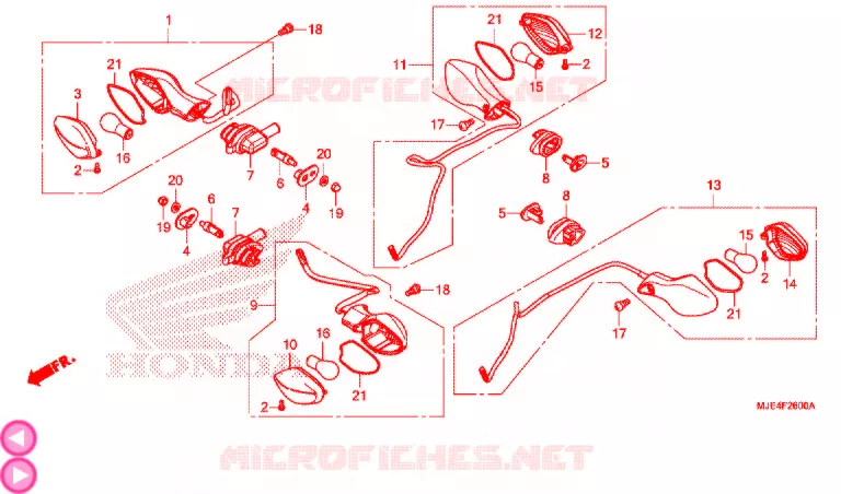 KNIPPERLICHT Honda MOTO 650 CBR 2018  CBR650FJ