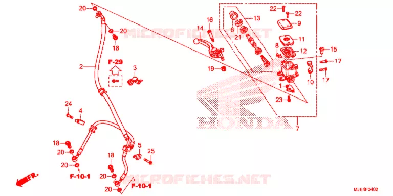 REMPOMP VOOR (CBR650F'18) Honda MOTO 650 CBR 2018  CBR650FJ